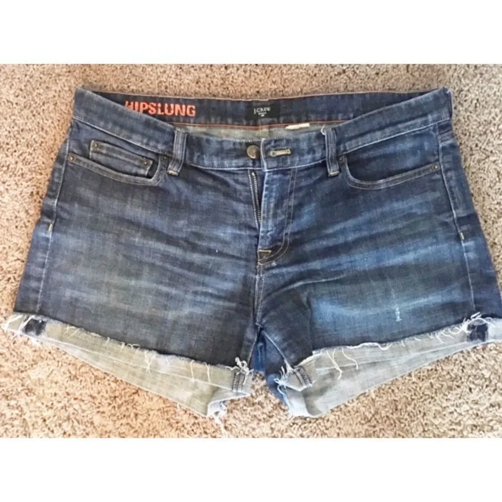 ✨HP✨JCrew Denim Hipslung Shorts✨